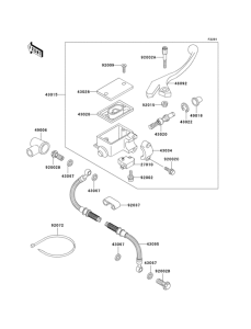 KL650 Главный тормозной цилиндр