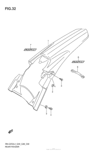 RM-Z250 Задний бампер
