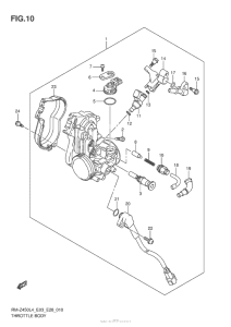 RM-Z450 Корпус Дросселя