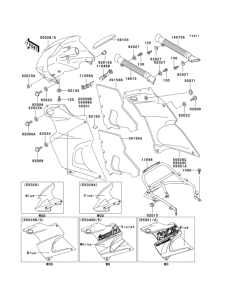 KLE250 Обтекатели
