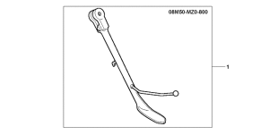 GL1500C Chrome side stand