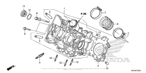 NC700X (DCT) Головка цилиндров