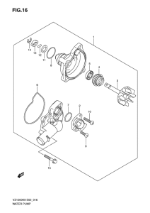 VZ1500 Водяная помпа