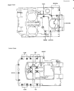  Болты крепления картера