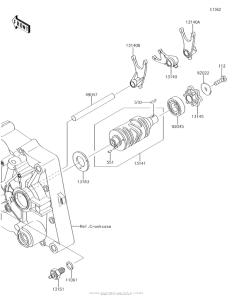  Валы и вилки переключения передач