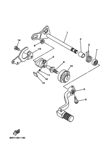 YZ125 YZ125R Shaft shift