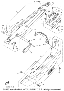 GTS1000AFC Боковые обтекатели