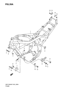 GSF1250S (ABS) Frame comp