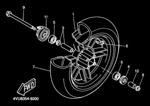 CW50 Переднее колесо