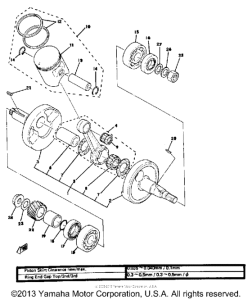 MX100F Crankshaft-piston