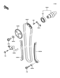 BJ250LGFA カムシャフト / テンショナ