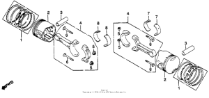 GL1100I Поршни