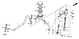 CBF1000 Задний тормозной цилиндр