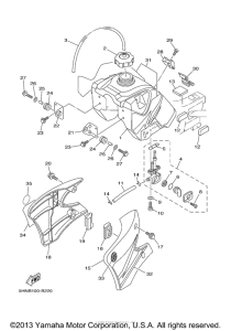 TTR90R Топливный бак