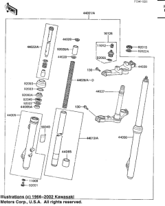  Вилка передней оси