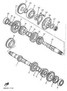 XT600 Трансмиссия