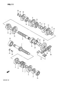 RM125 Трансмиссия