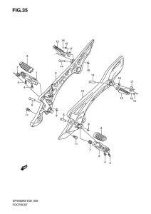 SFV650 (ABS) Подножки