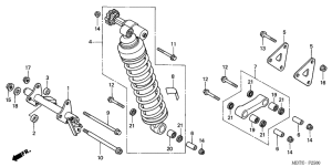 XL1000V Rear cushion