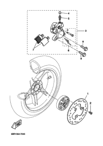 YQ50 Задний суппорт
