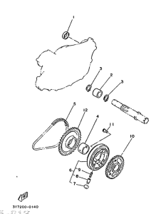 SR250 Муфта стартера