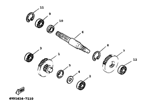 YW100T Трансмиссия