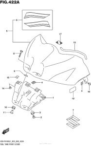 GSX-R1000 Fuel Tank Front Cover (Ysf)