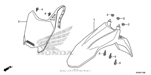 CRF110F Переднее крыло