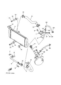 TDR125 Radiator. hose