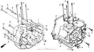 CB125T Картер двигателя