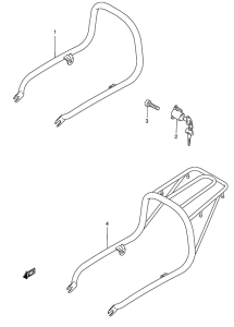 GN125 Багажник