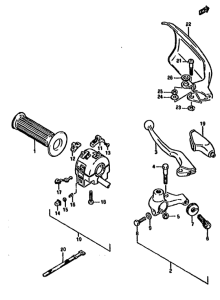 DR125 Left handle switch