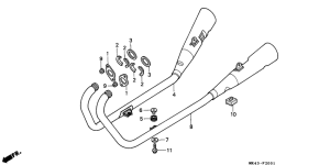 XBR500S Глушитель