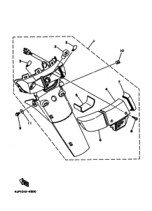 YJ50S Taillight unit ass`y