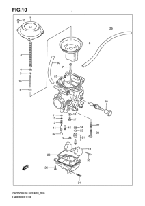 DR200 Carburetor assy