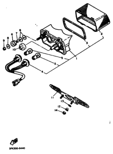 FZR750R Taillight unit ass`y