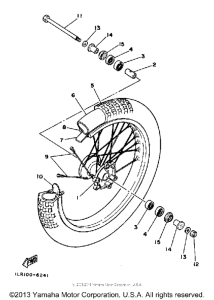YZ80B Переднее колесо