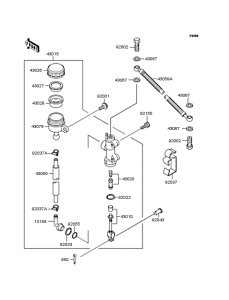 EX250 Задний торм цилиндр