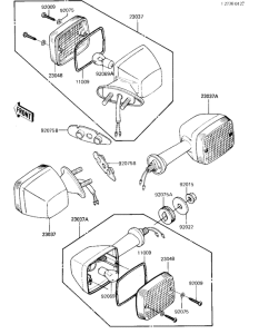 ZX750 Поворотники