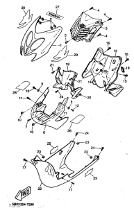 YQ50 Ветровое стекло