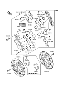 ZR1100 Передний тормоз
