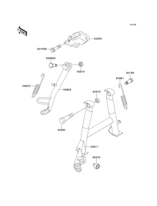 EX250 Подножка