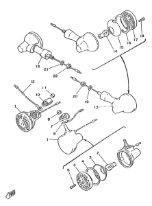 DT125MX Поворотники
