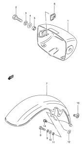 FM50 Переднее крыло