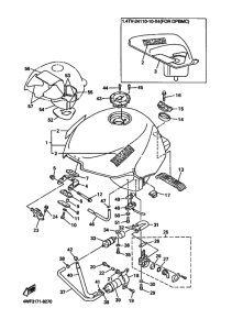 YZF600R YZF600RK Tank fuel