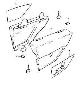 GT250 Обтекатель задний