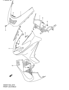 AN250 Front leg shield