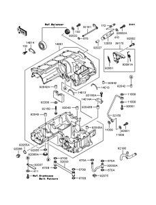 ZX1100 Картер двигателя