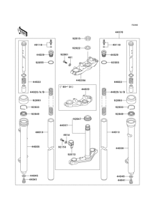 KX60 Передняя вилка