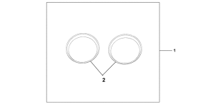 CBF600 (Naked, ABS) Meter ring
